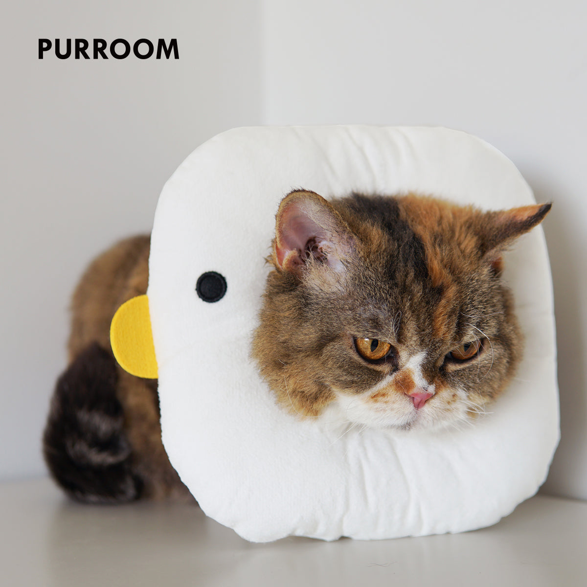 PURROOM Pet Recovery Collar - Chick Medium