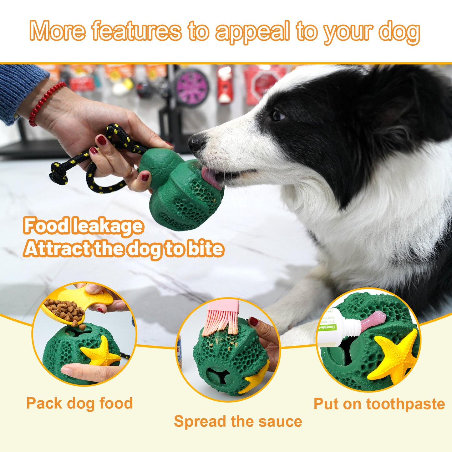 PETOPIA Ultra Tough Dog Toy Reef Octopus