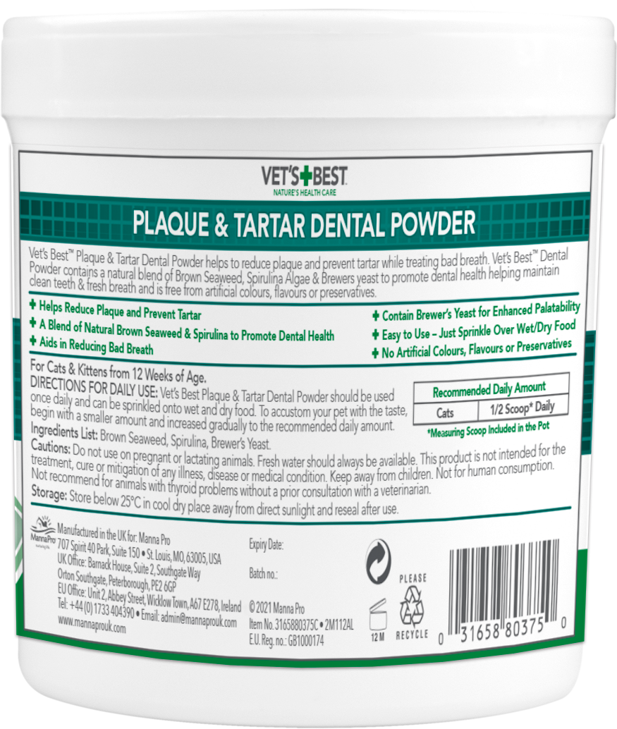 VET'S BEST Dental Powder For Cats
