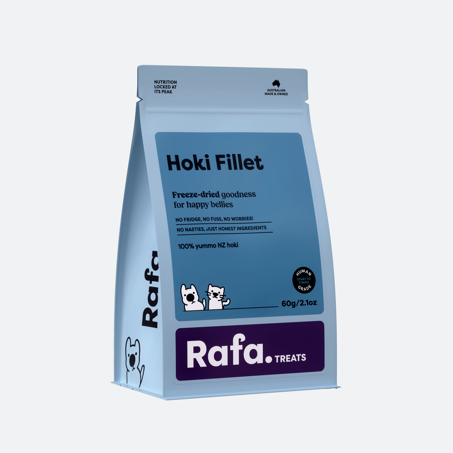 RAFA Raw Freeze-Dried Treats | Human-Grade Hoki Fillet