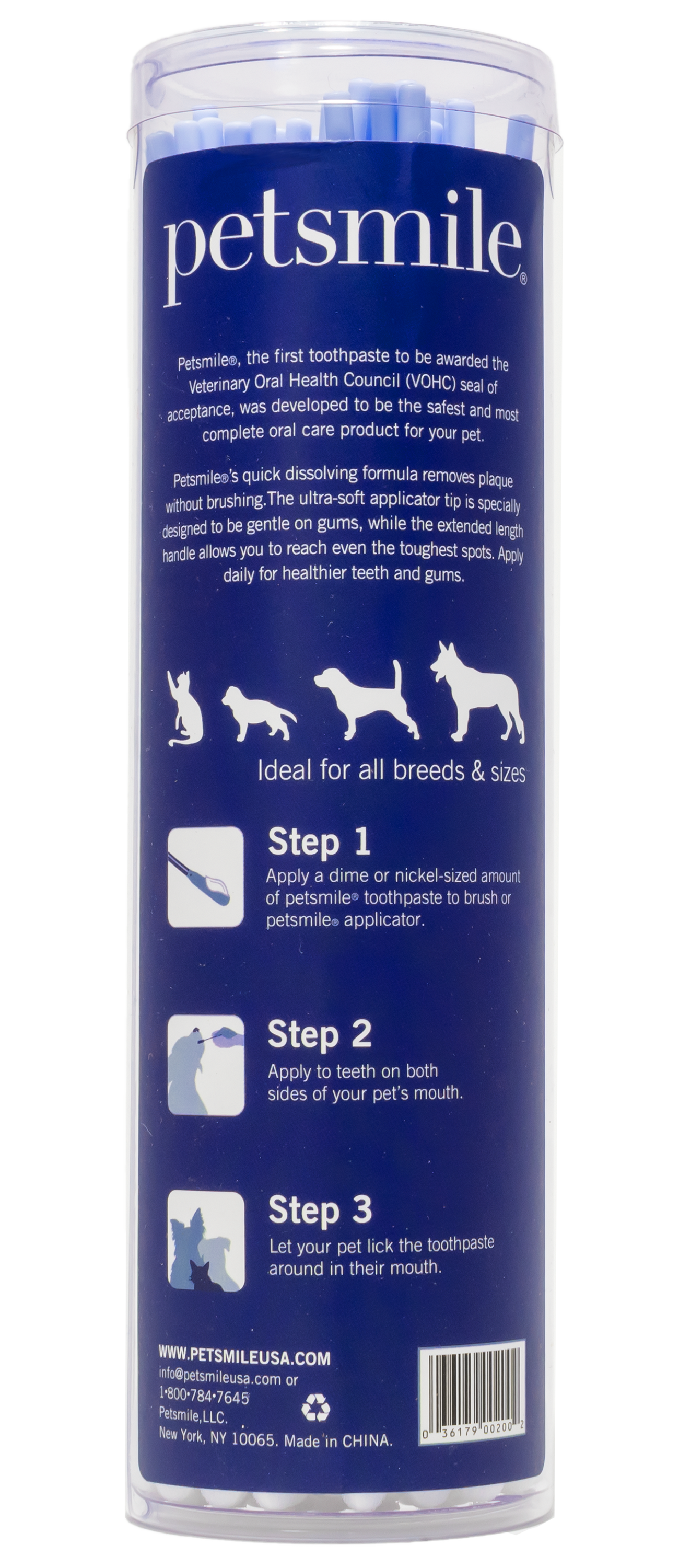 PETSMILE Toothpaste Applicator Swabs