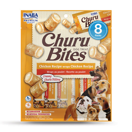 INABA Dog Churu Bites Chicken Wraps 96G