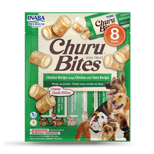 INABA Dog Churu Bites Chicken Wraps with Tuna Recipe 96G