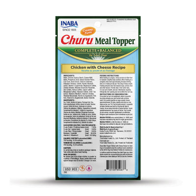 INABA Dog Churu Meal Topper Chicken with Cheese Recipe 56G