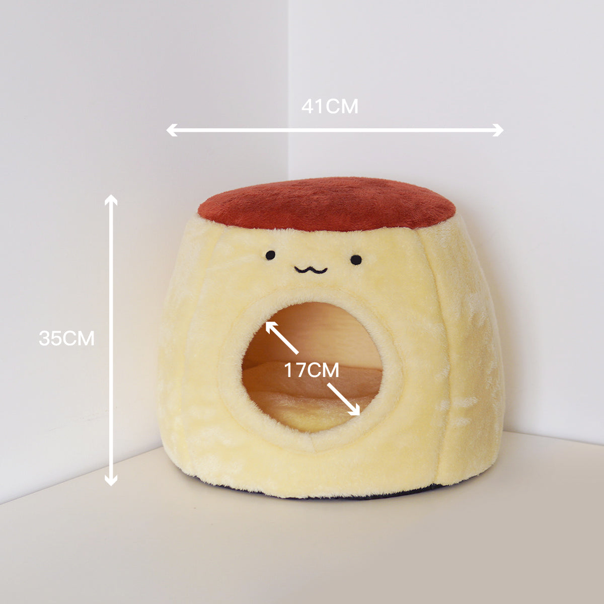PURROOM Enclosed Pet Bed - Pudding