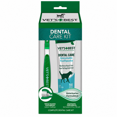 VET'S BEST Enzymatic Dog Toothpaste Kit (USA Version)