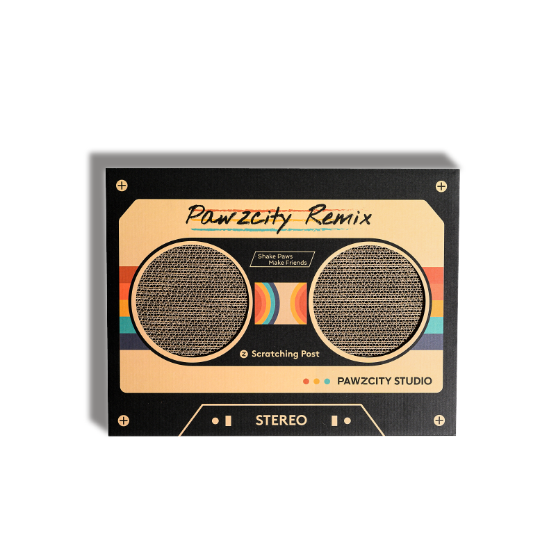 PAWZCITY Vintage Tape Cat Scratching Board - A
