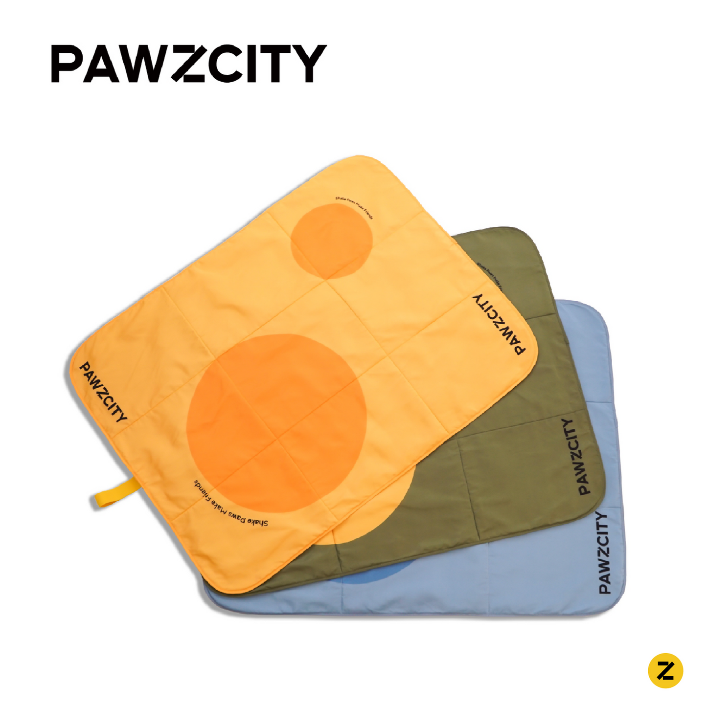PAWZCITY Waterproof Travel Mat - Avocado