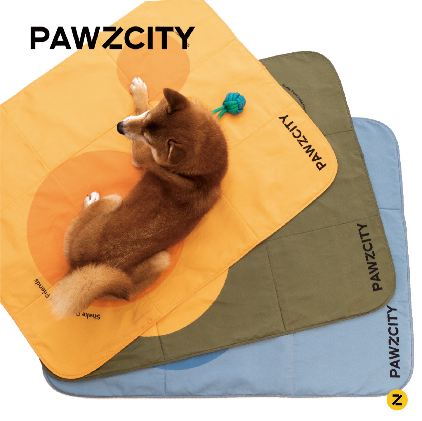PAWZCITY Waterproof Travel Mat - Avocado
