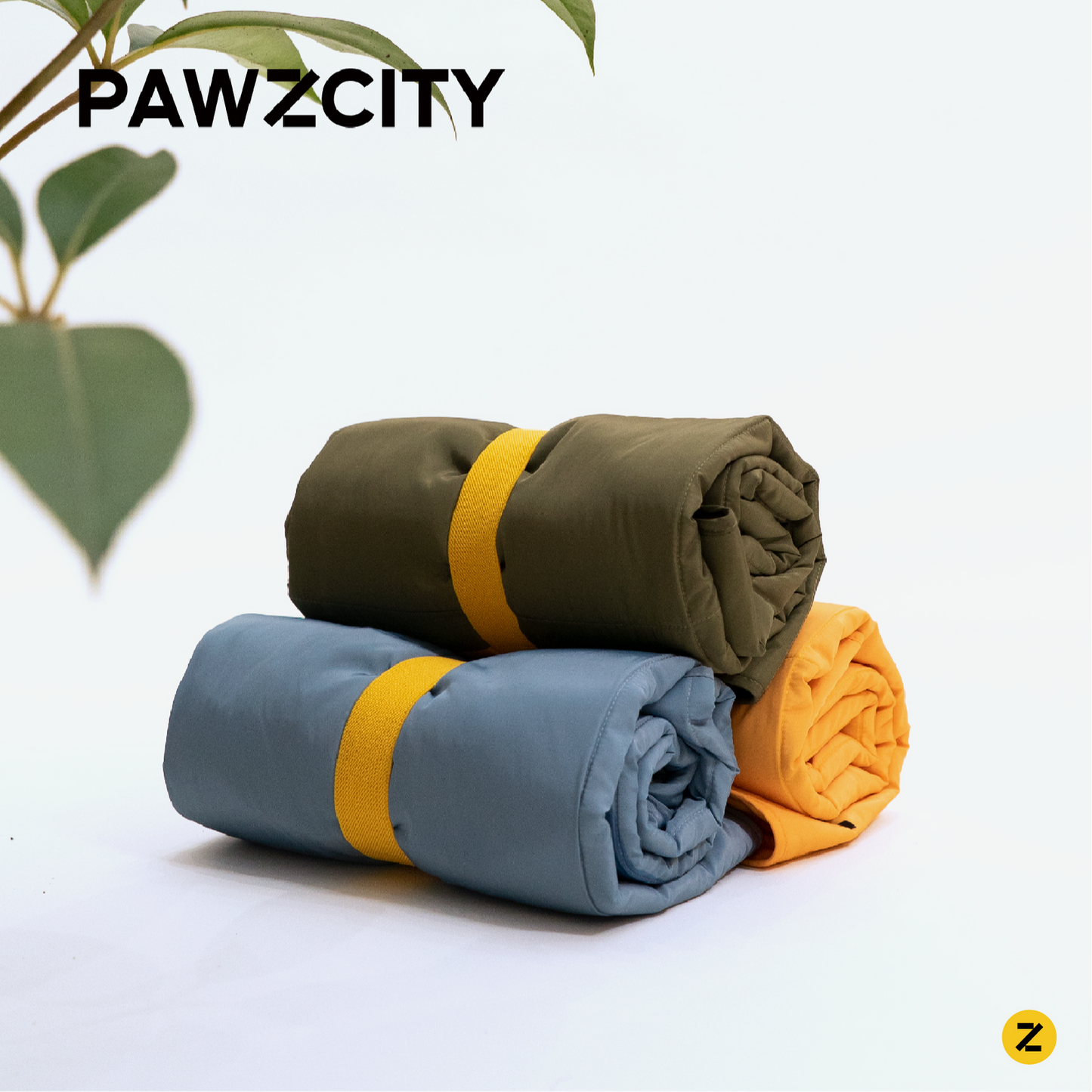 PAWZCITY Waterproof Travel Mat - Avocado