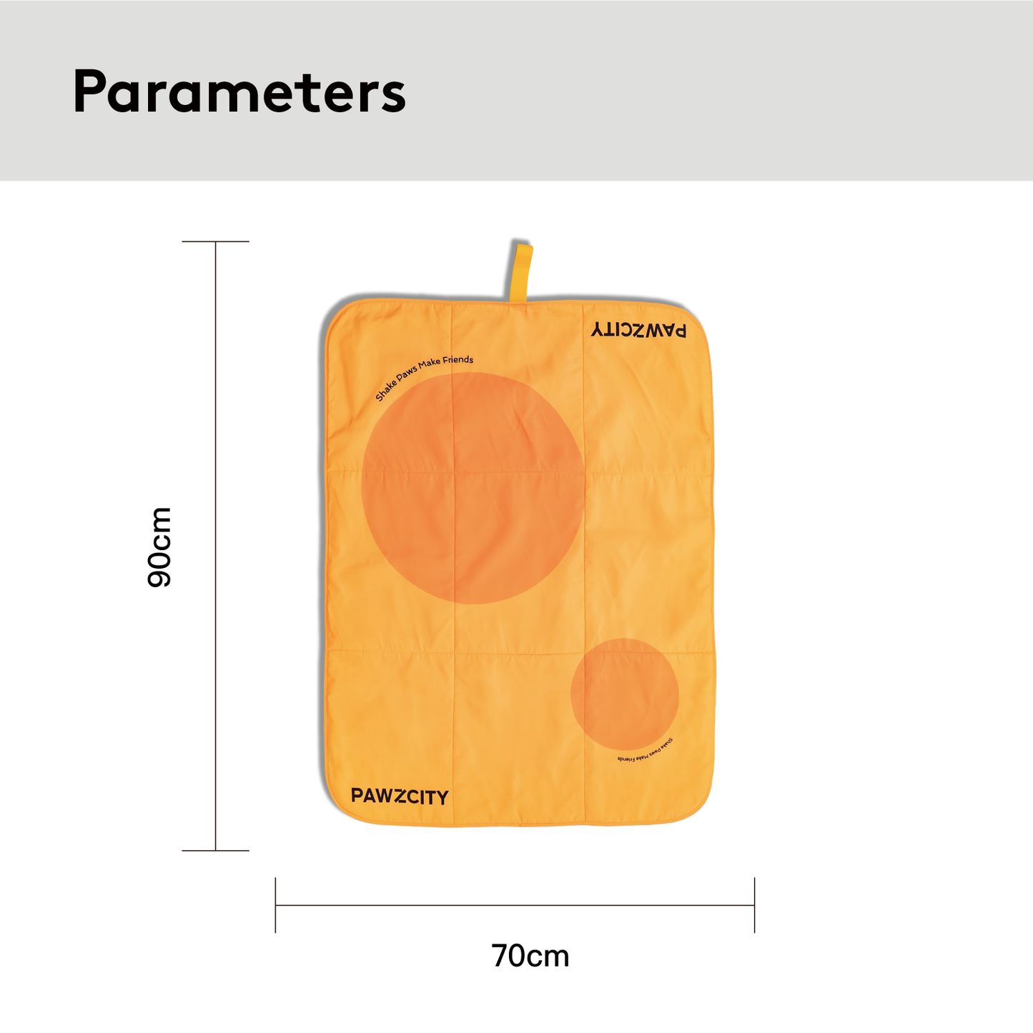 PAWZCITY Waterproof Travel Mat - Sunrise