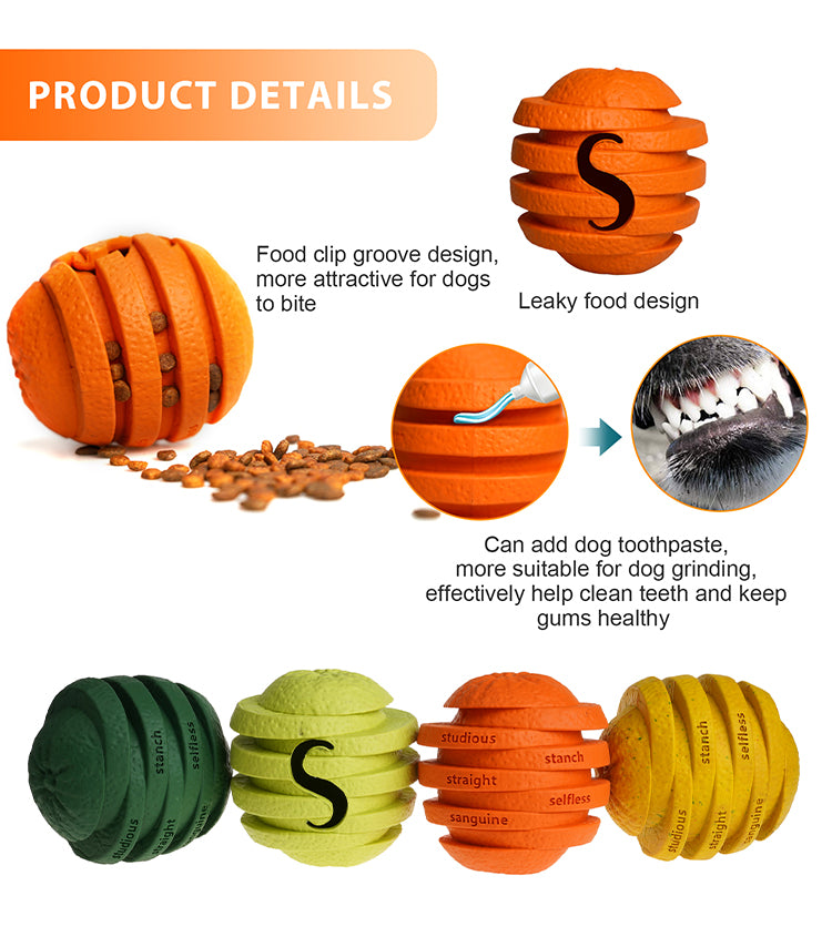 PETOPIA Ultra Tough Dog Toy Zesty Orange