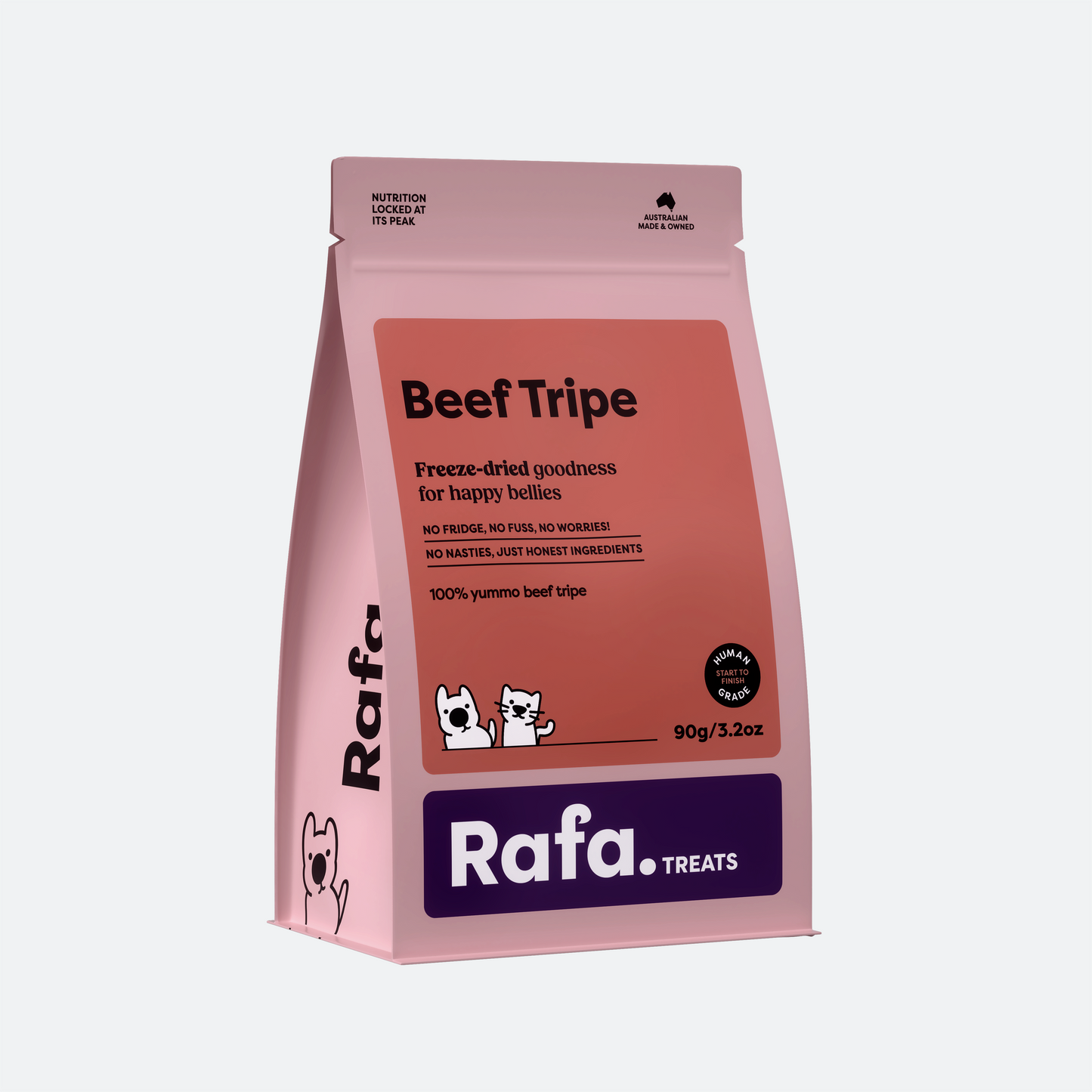 RAFA Raw Freeze-Dried Treats | Human-Grade Beef Tripe