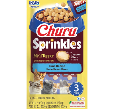 INABA Churu Sprinkles Meal Topper Cat Treats 10G * 3Pack