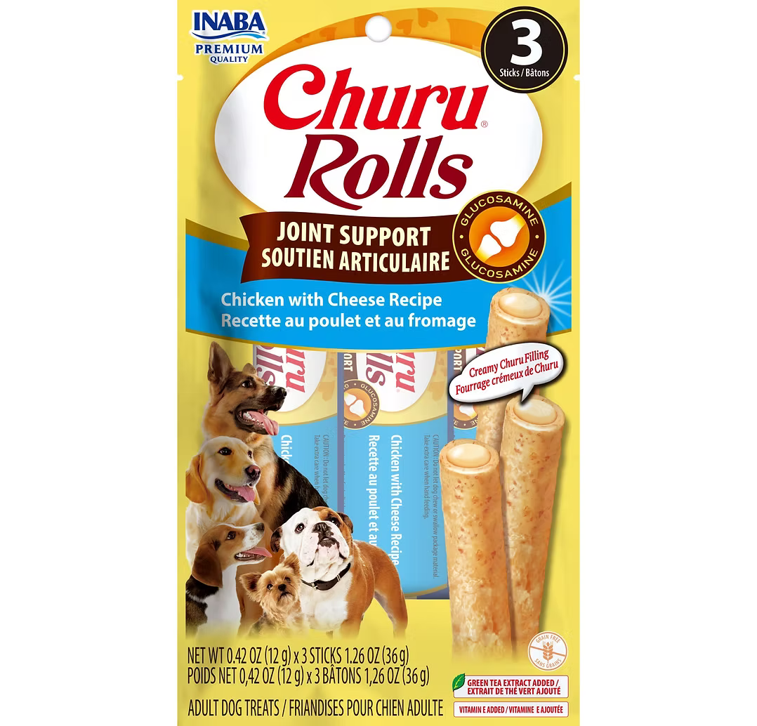 INABA Churu Rolls Joint Support Chicken Wrap 12G * 3 Sticks