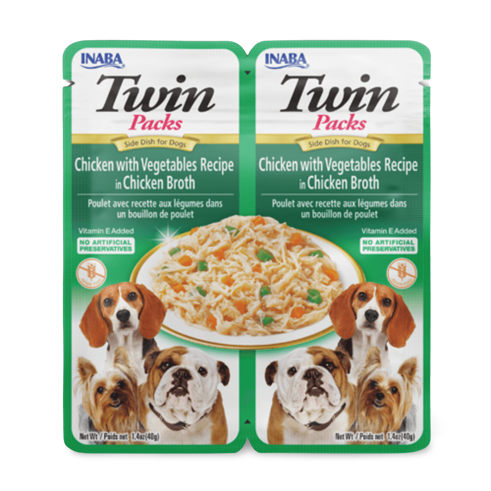 INABA Dog Twin Packs Chicken With Vegetables In Chicken Broth 80G