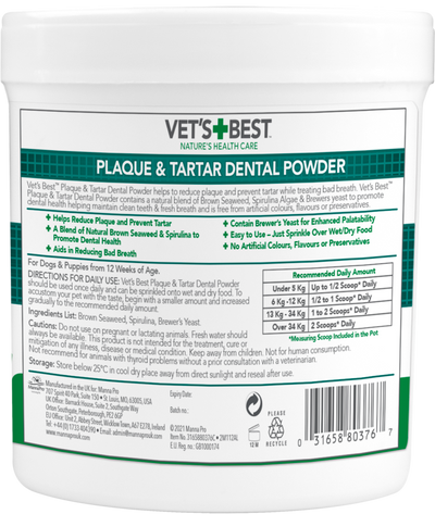 VET'S BEST Dental Powder For Dogs