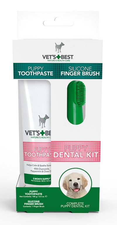 VET'S BEST Dental Care Kit For Puppies