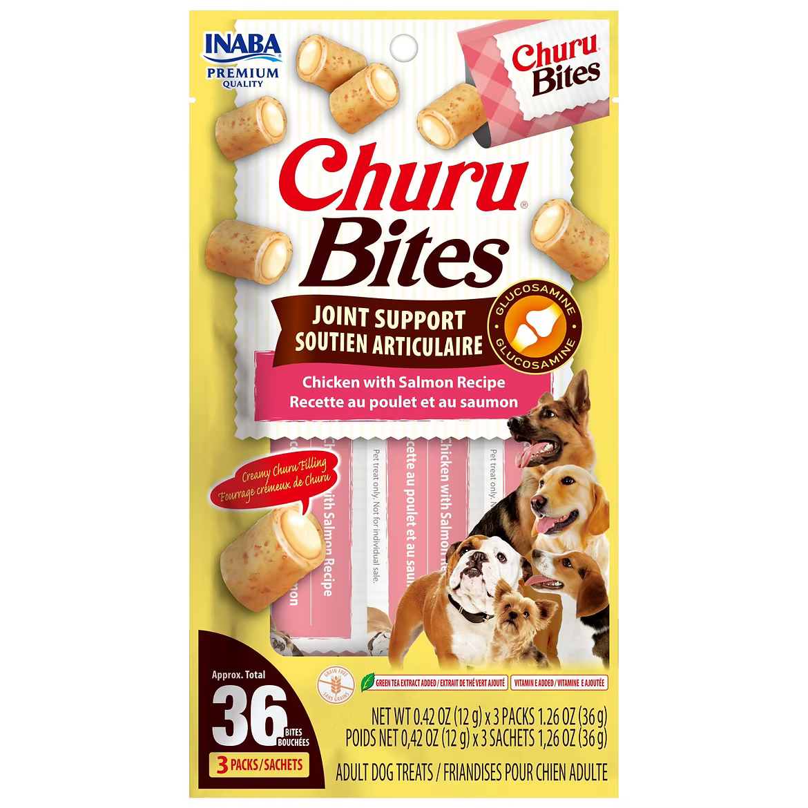 INABA  Churu Bites Joint Support Dog Treats 36G
