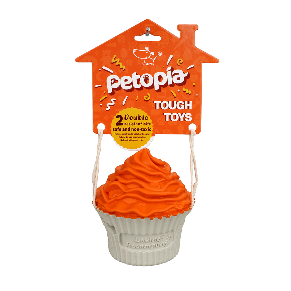 PETOPIA Ultra Tough Dog Toy Pup Cake