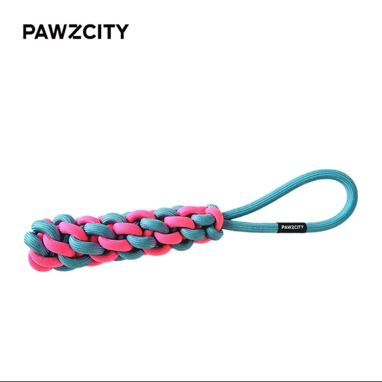 PAWZCITY Interactive Rope Stick With Loop - Seabreeze