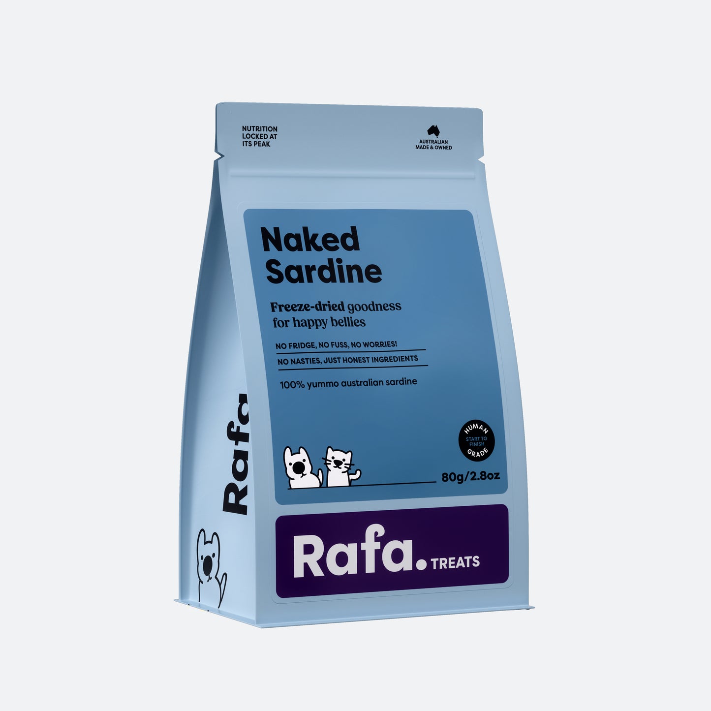 RAFA Raw Freeze-Dried Treats | Human-Grade Naked Sardine