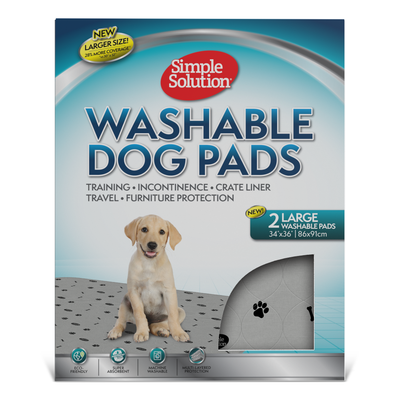 SIMPLE SOLUTION Washable Dog Pads 2 Packs