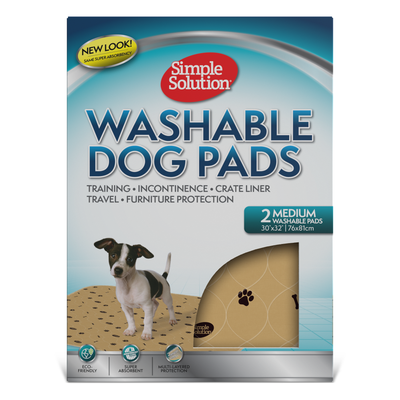 SIMPLE SOLUTION Washable Dog Pads 2 Packs