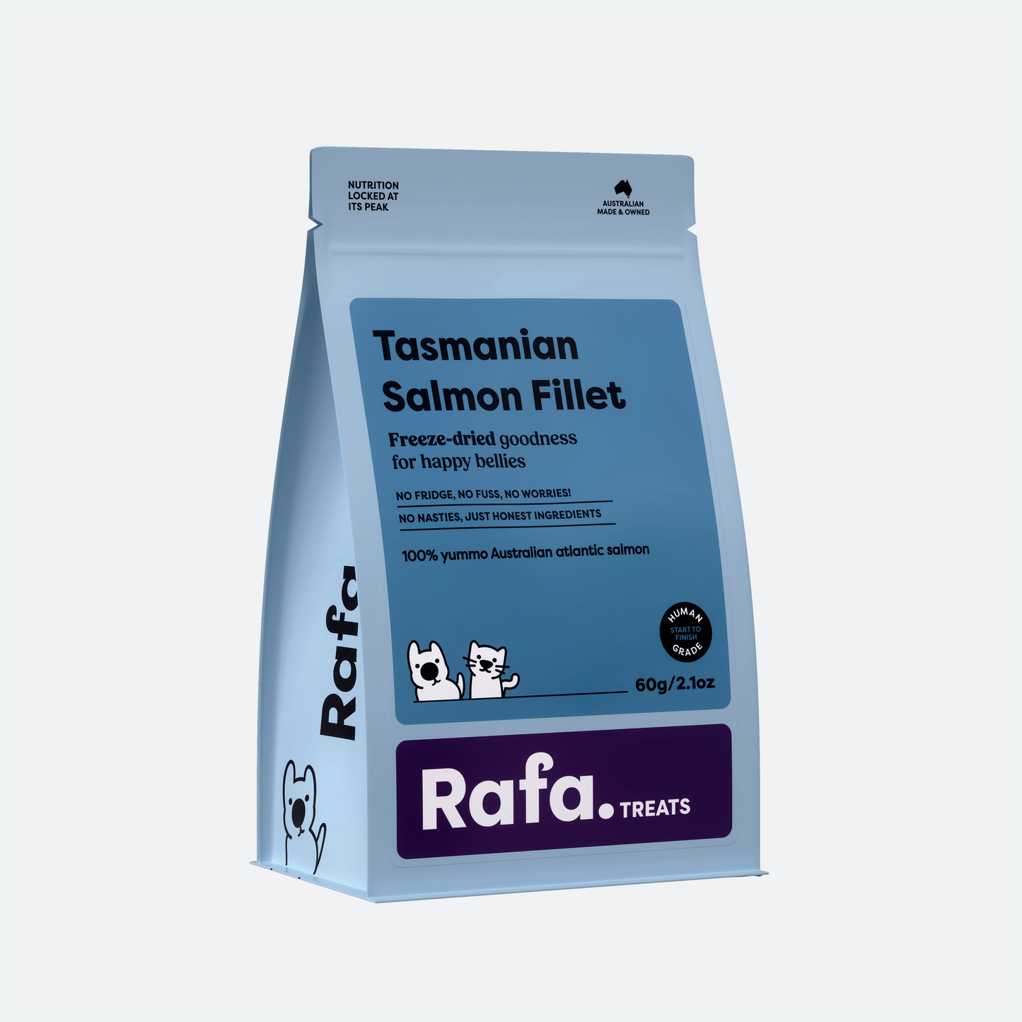 RAFA Raw Freeze-Dried Treats | Human-Grade Tasmanian Salmon Fillet