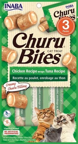 INABA Cat Churu Bites Chicken Wraps With Tuna 30G