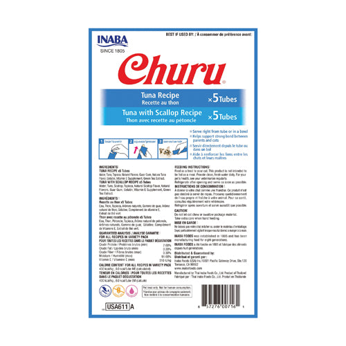 INABA Churu Tuna Variety Bag 10 Tubes