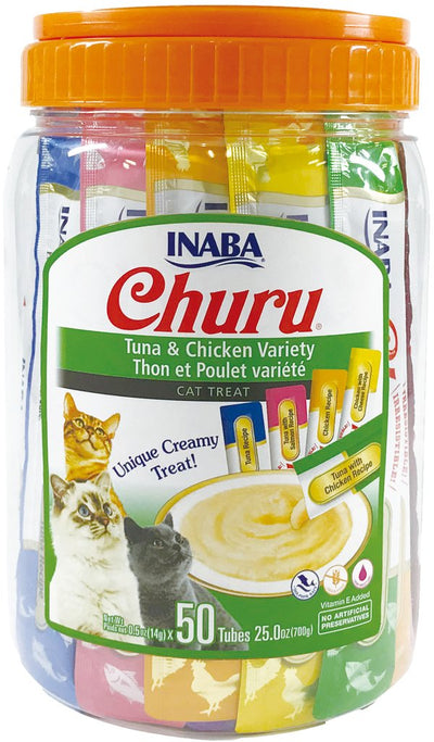 INABA Cat Churu Puree Tuna & Chicken Varieties 50P