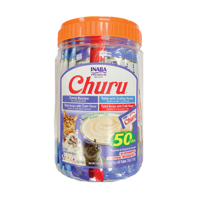 INABA Cat Churu Puree Tuna Seafood Varieties 50P