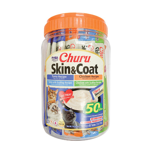 INABA Cat Churu Skin & Coat Varieties 50P