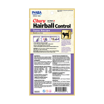 INABA Cat Churu Hairball Control Tuna Recipe 56G