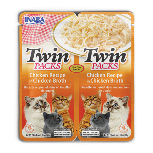 INABA Cat Twin Packs Chicken in Chicken Broth 80G