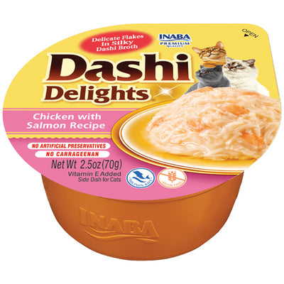 INABA Cat Dashi Delights Chicken with Salmon Recipe 70G