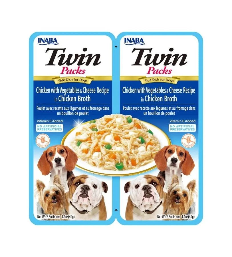 INABA Dog Twin Packs Chicken With Vegetables In Chicken Broth 80G