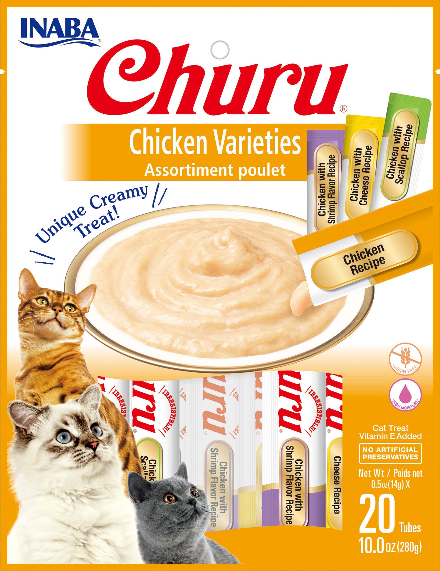 INABA Cat Churu Puree Chicken Varieties 20P