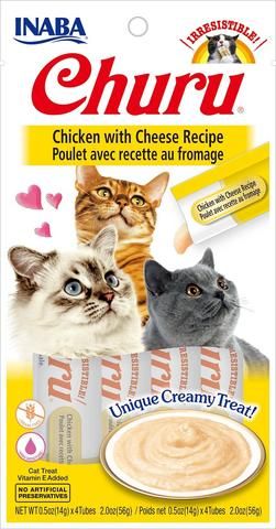 INABA Cat Churu Puree Chicken With Cheese 56G