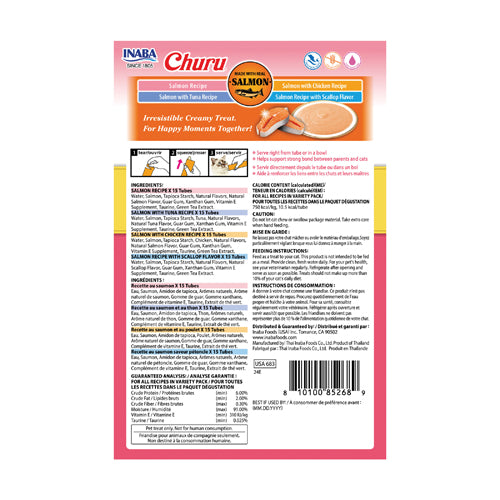INABA Churu Tuna Cat Treats Variety Box 14g*60 Tubes