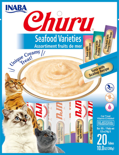 INABA Cat Churu Puree Seafood Varieties 20P