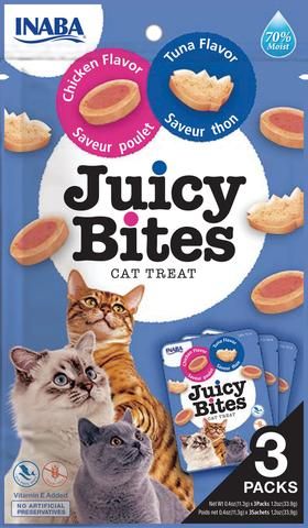 INABA Cat Juicy Bites Tuna & Chicken 34G