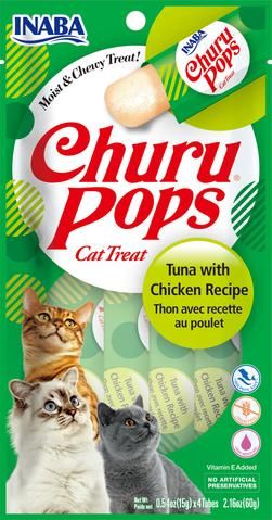 INABA Cat Churu Pops Tuna With Chicken 60G