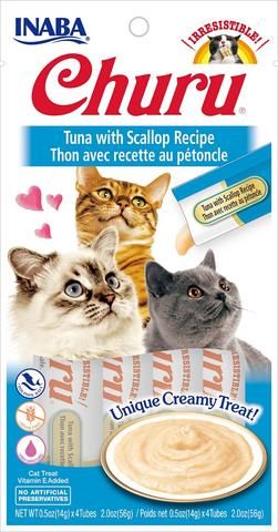 INABA Cat Churu Puree Tuna With Scallop 56G