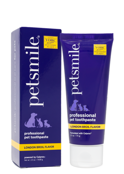 PETSMILE Professional Pet Toothpaste - London Broil Flavor - Small