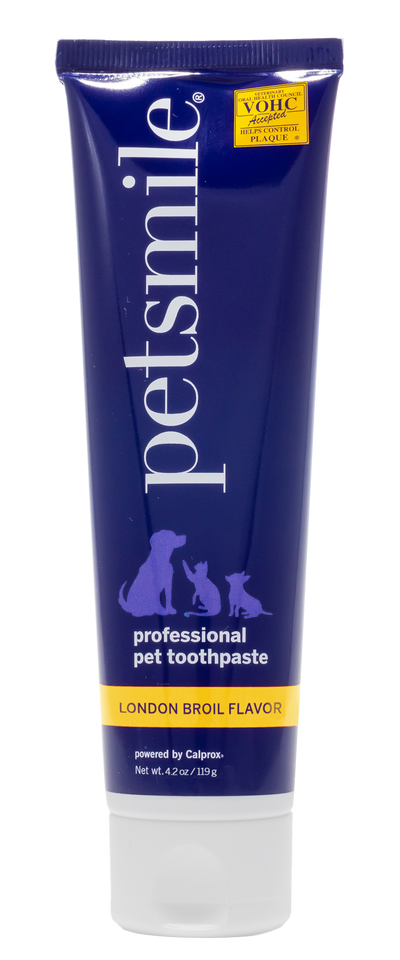 PETSMILE Professional Pet Toothpaste - London Broil Flavor - Large