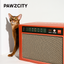 PAWZCITY Vintage Speaker Cat Scratching House - B