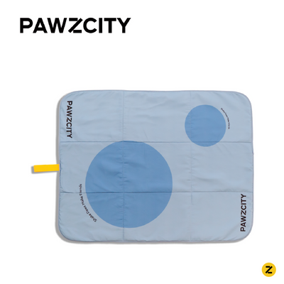 PAWZCITY Waterproof Travel Mat - Miami Blue